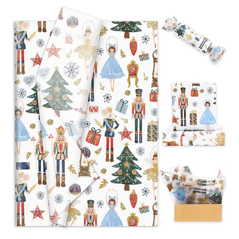 10Pk 14x20” Tissue Paper Nutcracker